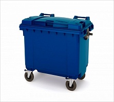Мусорный бак синий 770 литров в Липецке выбрать из каталога ПластикПроф